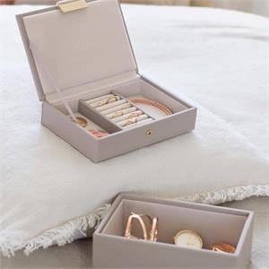 Stackers Mini Jewellery Box Set of Two Taupe